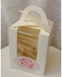 紙製Cupcake獨立盒(白色)